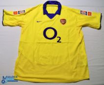 2002-2004 Arsenal FC away football shirt - Community Shield #14 Henry. Nike / O2. Size 45/47 short