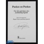 Ferenc Puskás (1927-2006) Autographed Page signed in ink to removed title page of 'Puskas on