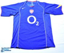 2004-2005 Arsenal FC away football shirt #1 Chav - Nike /O2. Size 42/44, blue, short sleeves