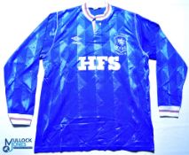 1989 Macclesfield Town FC Home football shirt -in blue FA Trophy Final Wembley. Umbro Size XL. HFS