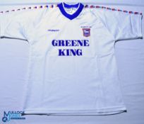 2000 Ipswich Town FC Home football shirt - Wembley. Punch / Greene King. Size M white, short