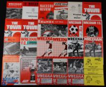 Wrexham Welsh Cup home match programmes to include 1961/62 Bangor City (final) (poor), 1964/65