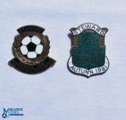 1981 Spring Autum The Football Association Steward FA Enamel Badges, both pin backed (2)