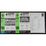 1978/79 UEFA Cup programmes Borussia Monchengladbach v Manchester City 20 March 1979 + team sheet;