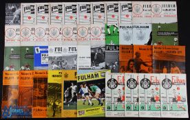 Selection of Fulham home programmes 1945/46 Brentford, 1946/47 Birmingham City (FAC), 1947/48