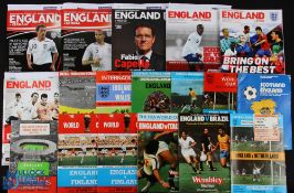 Collection of England international home programmes 1966 West Germany, 1968 Bulgaria, 1969 Wales,