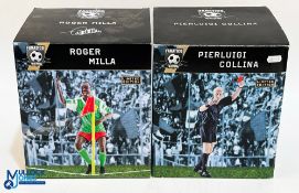 2x Fanatico 1/9 Resin Statue Figurine Soccer Player Footbal - Pierluigi Collina and Roger Miller