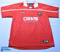1999-2000 Barnsley FC home football shirt - Millennium season - Admiral / Ora. Size L short