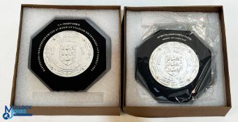 1977 + 1994 Replica Charity Shield Trophies, for matches of Liverpool v Manchester United 13th Aug