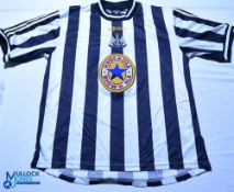 1997-1999 Newcastle United FC Home football shirt - Adidas / Newcastle Brown Ale. Size L, short