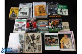 Collection of Wolverhampton Wanderers memorabilia to include home match programmes 1969-1977 (86) to