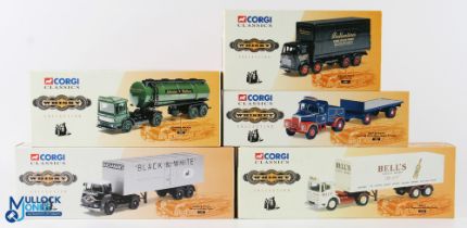 Corgi Classics Whiskey Collection (5) incl' Black & White ERF 11401, Bell's AEC Ergomatic 21303,