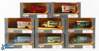 Corgi Bedford O Series Diecast Toys (8) features C822/4, C822/3, D822/11822/1, C822/2, D822/5,
