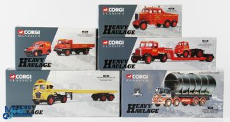Corgi Heavy Haulage Diecast Commercial Toys (5) to incl' Knowles Transport Foden S21 13902, Edward