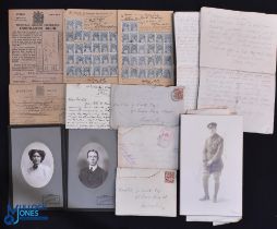WWI - good collection relating to Private Victor Lack and family, including a diary covering the
