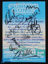 Music Entertainment - Autograph - 'Summer Sonic' Festival poster signed by Oasis, Kasabian and Ian