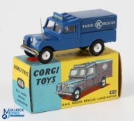 Corgi 416 RAC Radio Rescue Land Rover. Very light used condition 2nd edition/boxed with an old price
