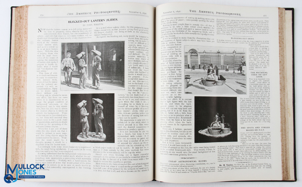 Amateur Photographer 1896 - 6x bound issues in one volume Jul-Dec 1896- In all totalling 524 pages - Image 3 of 3