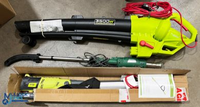 Electrical Gardening Tools, to include an Easylife weed burner, Garden Gear pole chainsaw - unused