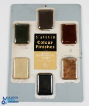Industrial Ephemera - Metal plate issued by Allied Ironfounders Ltd featuring six swatches