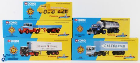 Corgi Classics Famous Hauliers Around Britain Diecast Commercial Toys (5) incl' J W Richards Bedford