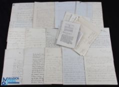 Naval - Early 19thC good group of ms letters relating to the British Navy in the post Nelson era