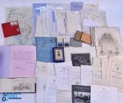 Large box of Mixed Ephemera 17th and 19th century - features Manuscripts and printed material,