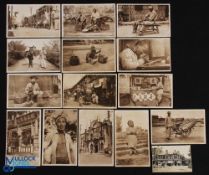 c1920 China Postcards by MacTavish a collection of 15 cards plus a photograph in Shanghai of the