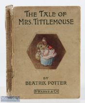 Book - First Issue of Beatrix Potter The Tale of Mrs Tittlemouse, F Warne & Co, 1910 first