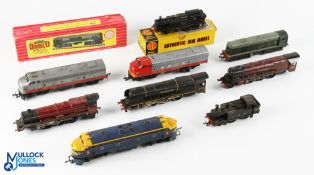 00 Gauge Locomotives, a mixed collection to include Tri-ang R50 (in need of repair) R52, R55,