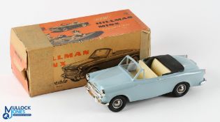 Vintage 1950s Victory Industries Hillman Minx, boxed -slight bend to boot otherwise, box has tape to