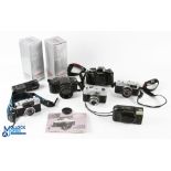 35mm Camera Collection, to include a Yashica FX103 body with winder and instructions, Olympus Pen,