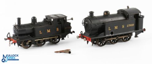 2 Clockwork O Gauge LMS Locomotives, Kit build models of a LMS 27619 coal tank, LMS 16752 Jinty