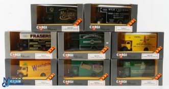 Corgi Bedford O Series Pantechnicon Diecast Toys (8) features D953/13, C953/3, D953/10, D953/14,