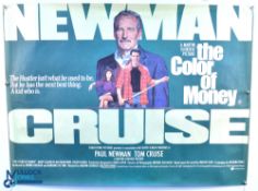 Original Movie/Film Poster - 1986 The Colour of Money Newman 40x30" approx. folds, kept rolled -