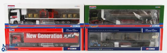 Corgi 1/50 Scale Lorries (4) - CC13804 Mercedes Benz Actros crane trailer and brick load - A