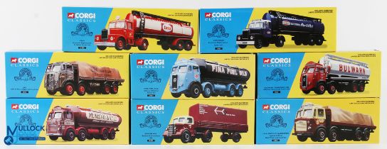Corgi Classics 40th Anniversary Diecast Commercial Toys (8) incl' Bulwark Transport Ltd Atkinson set