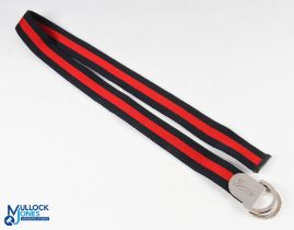 Men's / Unisex Gucci Red and Blue Web Signature Buckle Belt, size 90-36-4cm web made in Italy -