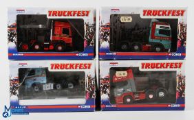 Corgi 1/50 Scale Truckfest Diecasts (4) - CC14004 Volvo FH J G McWilliam Ltd, CC13702 Scania R