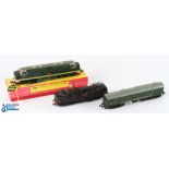 3x Hornby Dublo Locomotive Diesels D5702 D9012 Crepello, Plus Trix 105 BR EM1 Bo-Bo Electric Loco