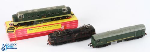 3x Hornby Dublo Locomotive Diesels D5702 D9012 Crepello, Plus Trix 105 BR EM1 Bo-Bo Electric Loco