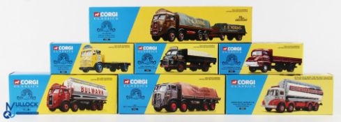 Selection of Corgi Classics Commercial Diecast Toys (7) featuring F.B Atkins Atkinson 8 Wheel