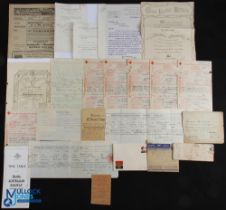 1894-1945 China Ephemera Postal History & Military Family Documents, collection, to include 6