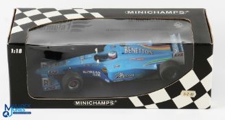 Jenson Button 2000/01 B200 Benetton 'Playlife' Minichamps Diecast Model 1:18 183 000111 - 1st Test