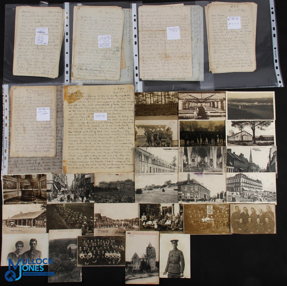 WW1 1915-1918 Wessex Field Ambulance Sergeant's letter and photographs