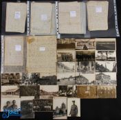 WW1 1915-1918 Wessex Field Ambulance Sergeant's letter and photographs