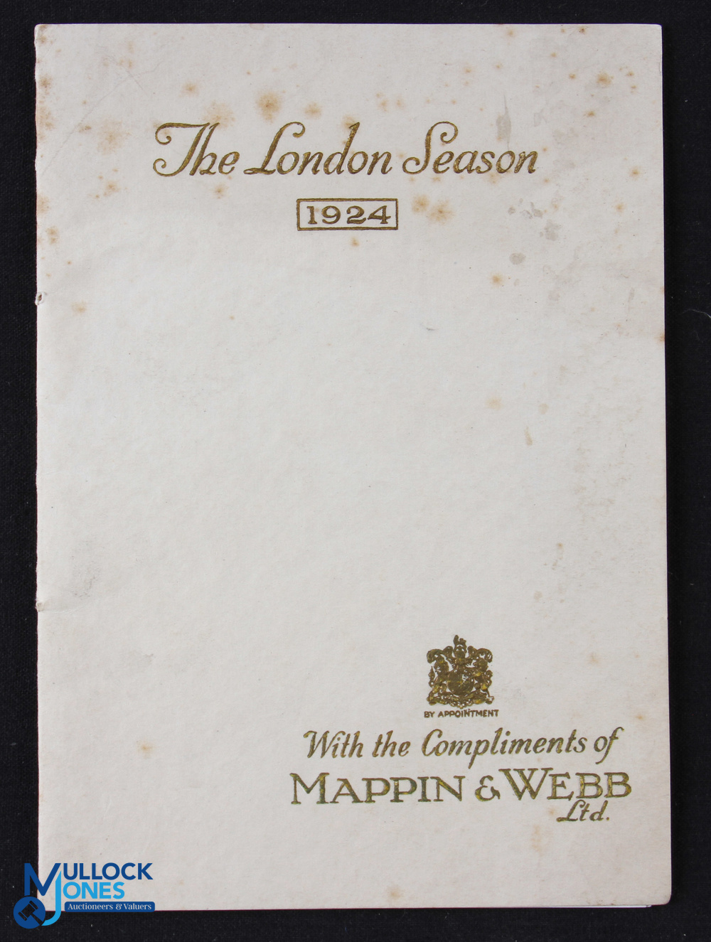Mappin & Webb Ltd, Oxford St & Regent St, London 1924- A fine 16 page catalogue listing Pearls,