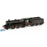 Eddie 'E J' Cooke O Gauge Live Steam LMS 2-6-0 6P5F Locomotive and Tender in black livery number