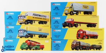 Corgi Classics 40th Anniversary Diecast Toys (5) incl' Wall's AEC Refrigerated 21401, Michelin