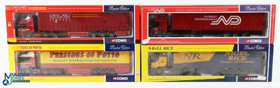 Corgi 1/50 Scale Lorries (4) - 75805 MAN curtainside Safegard Storage, 76404 Scania curtainside